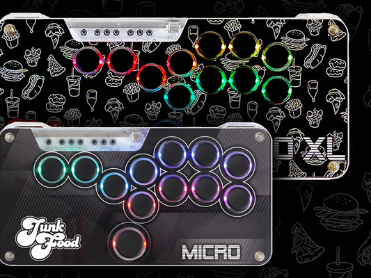 膝置きプレイスタイルに最適な JunkFood Custom Arcadesの「SnackBox MICRO XL」レバーレスコントローラーの取扱を開始