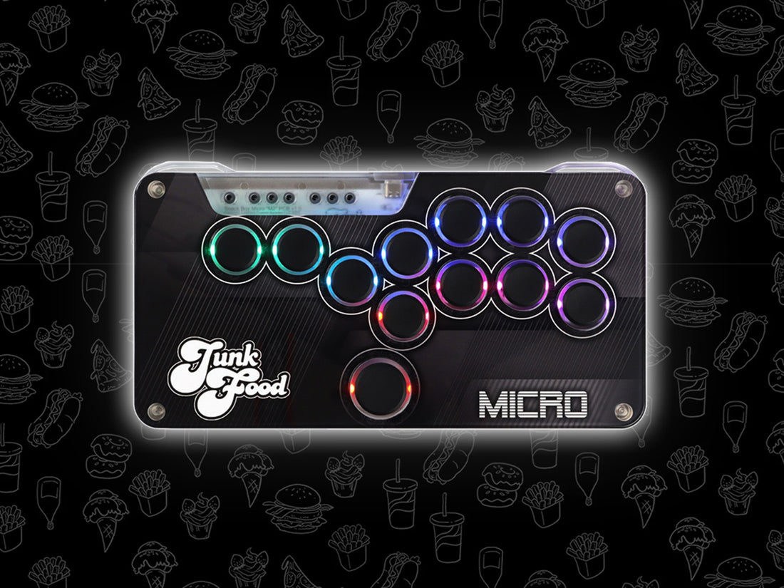 世界的人気のゲームコントローラーメーカー JunkFood Custom Arcadesの「SnackBox MICRO」レバーレスコントローラーの取り扱いを開始