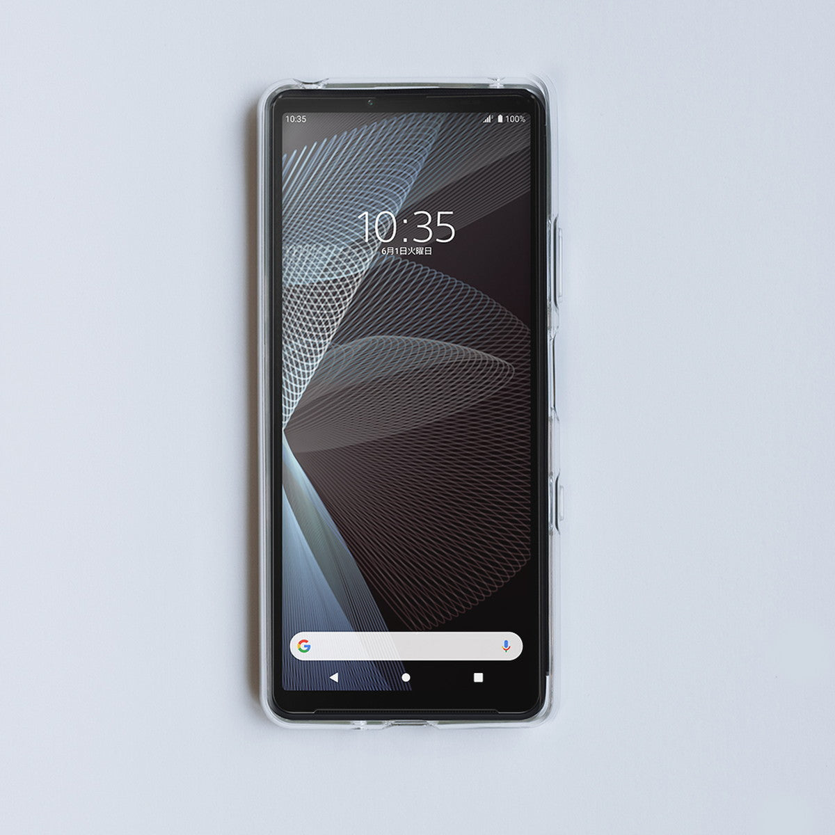 Xperia10III/Xperia10IIILiteケース ROXFIT ソフト 耐衝撃 ウェイビーシルバー