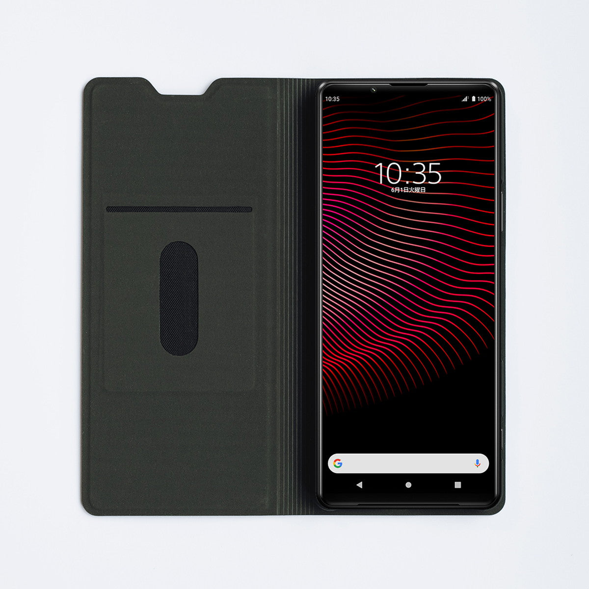 Xperia1IIIケース ROXFIT Premium スリムウォレット 耐衝撃 ブラック