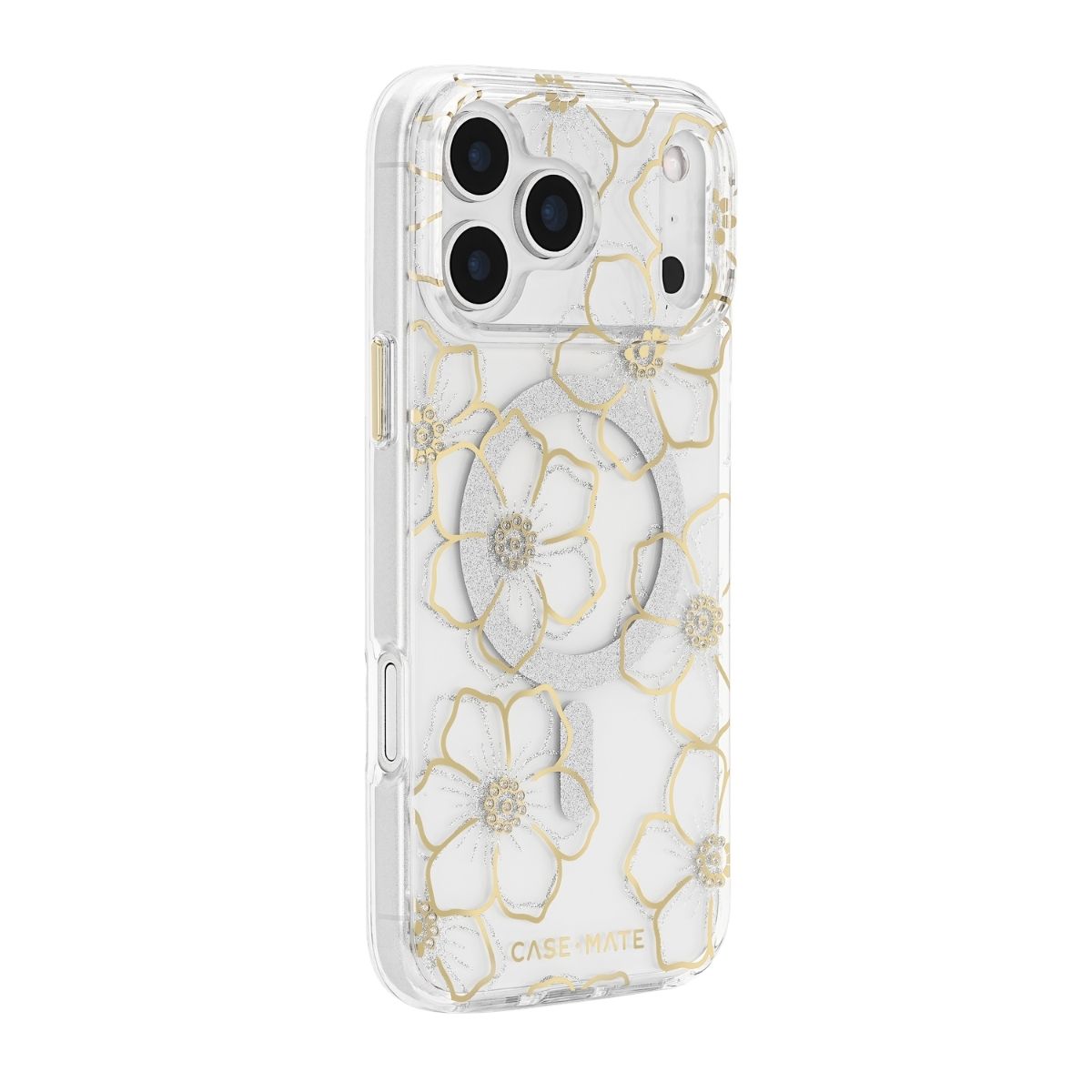 iPhone 18 Pro/17 Proケース Floral Gems ゴールド – MiraiSell