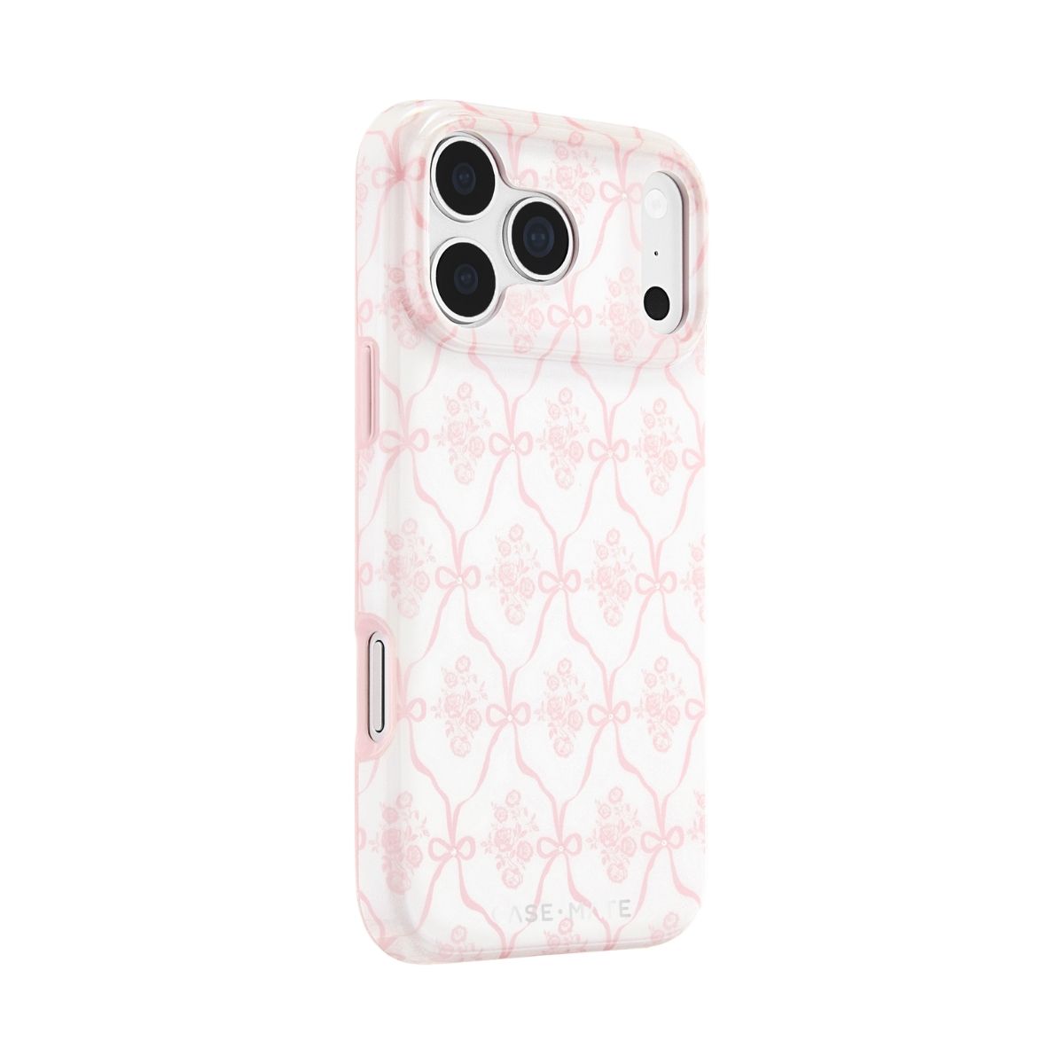 iPhone 18 Pro/17 Proケース Trellis Bow ピンク – MiraiSell