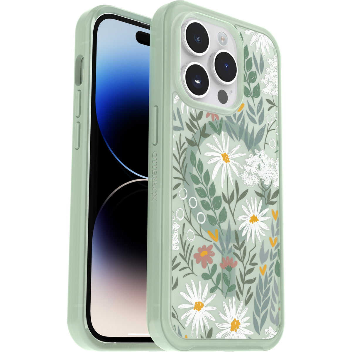 iPhone14Proケース Symmetry Clear Antimicrobial MagSafe 耐衝撃 セージアドバイス