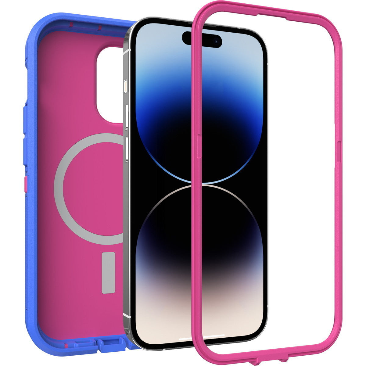 iPhone14Proケース Defender XT 耐衝撃 ブルーミングロータス