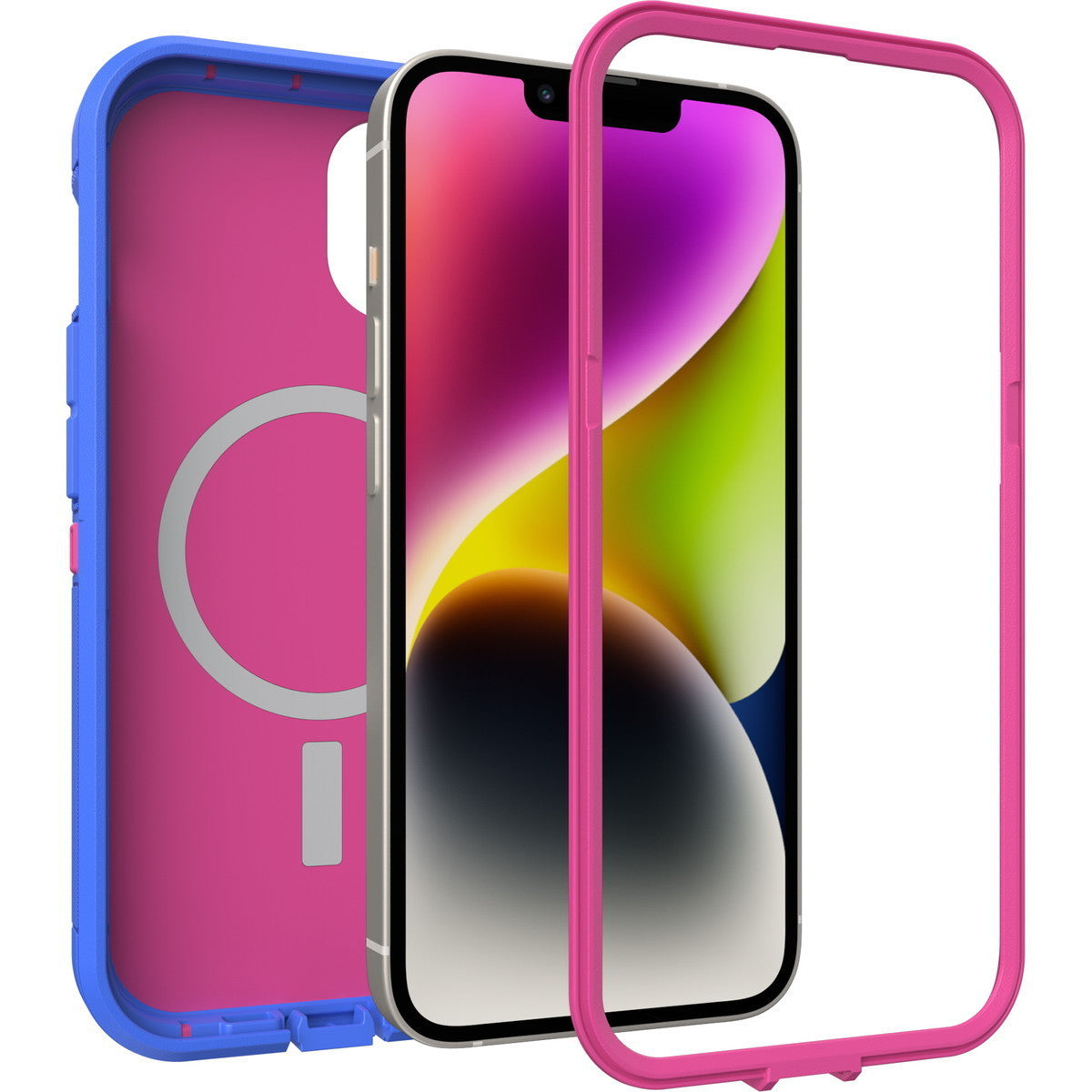 iPhone14ケース Defender XT 耐衝撃 ブルーミングロータス