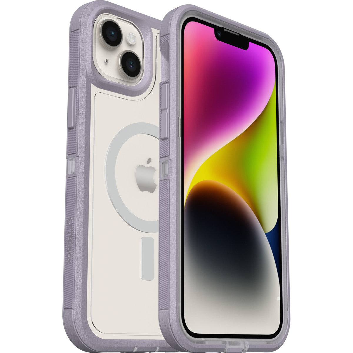 iPhone14Plusケース Defender XT Clear 耐衝撃 ラベンダースカイ