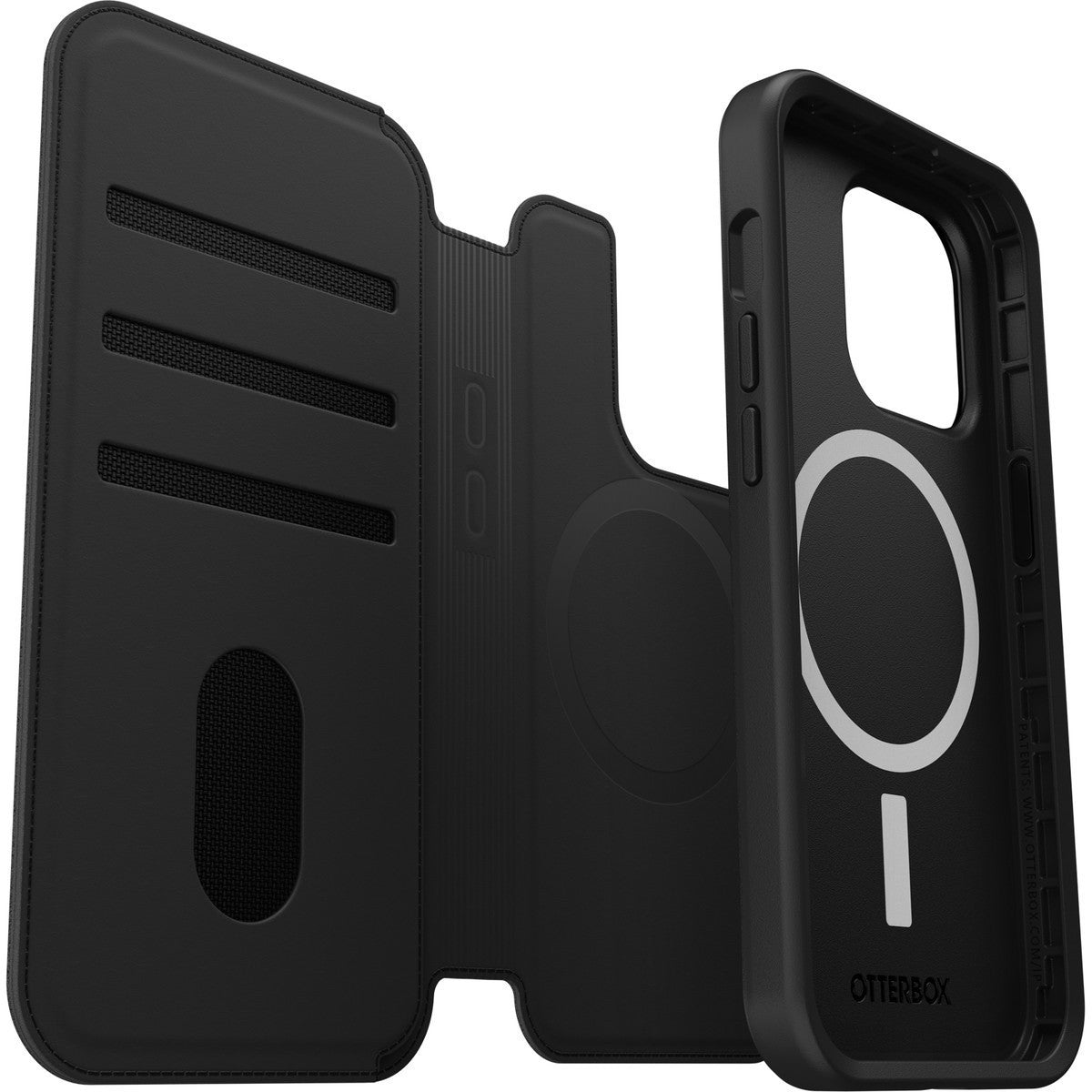 iPhone14Proケース Folio MagSafe 耐衝撃 シャドウ