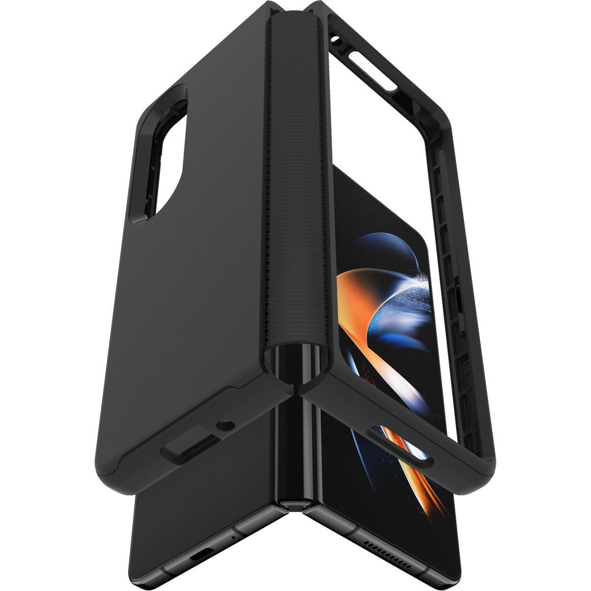 Galaxy Z Fold4ケース Symmetry Flex 耐衝撃 ブラック