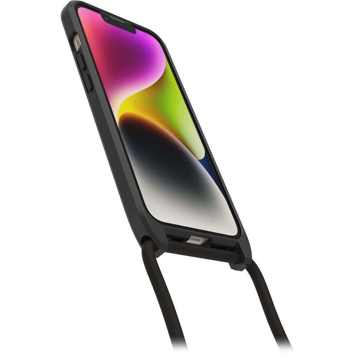 iPhone14ケース React Necklace 耐衝撃 ブラック