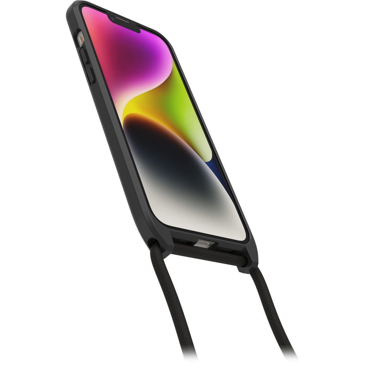 iPhone14Plusケース React Necklace 耐衝撃 ブラック