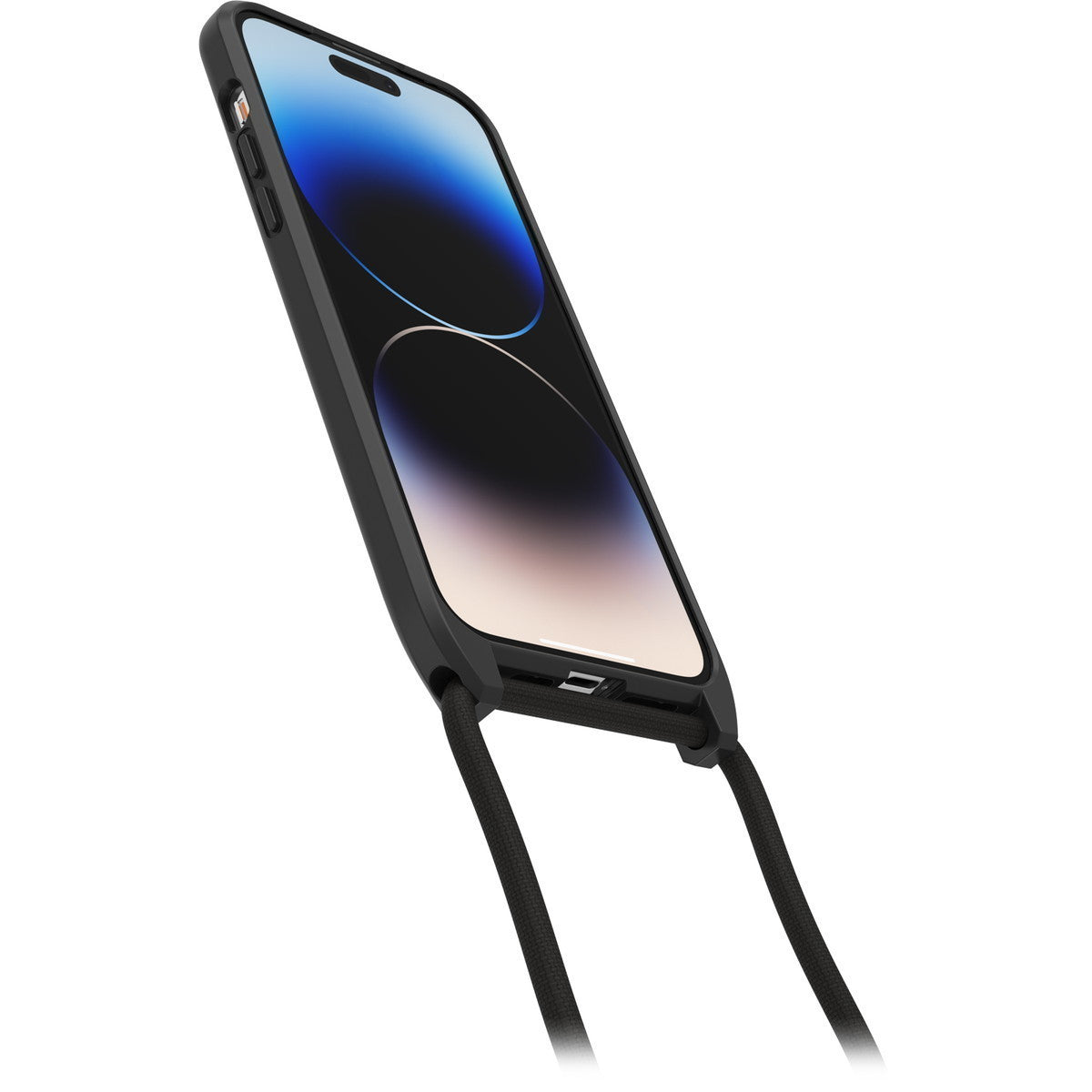 iPhone14ProMaxケース React Necklace 耐衝撃 ブラック