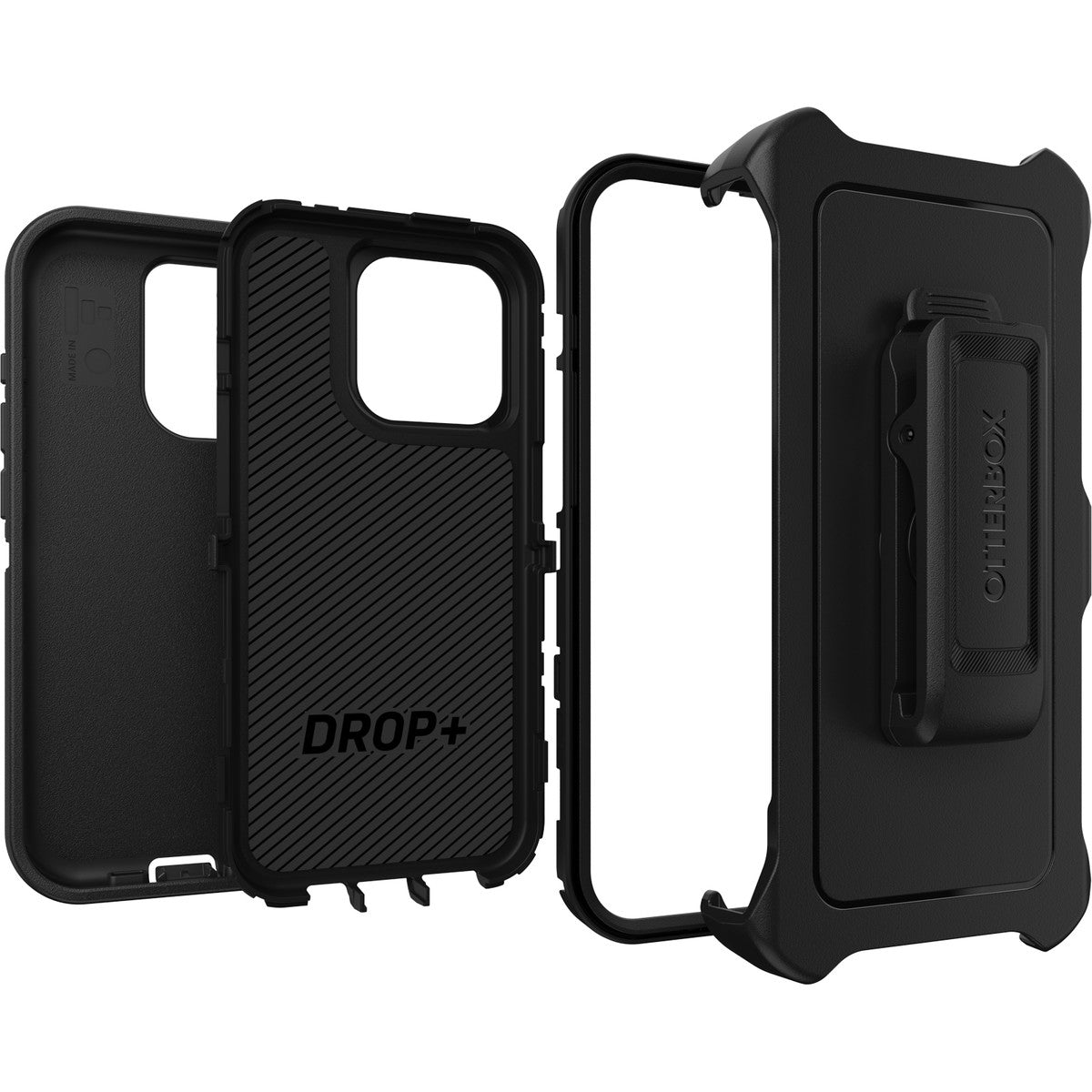 iPhone15Proケース Defender 耐衝撃 MILスペック ブラック