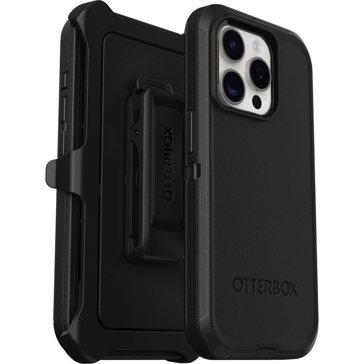 iPhone15Proケース Defender 耐衝撃 MILスペック ブラック