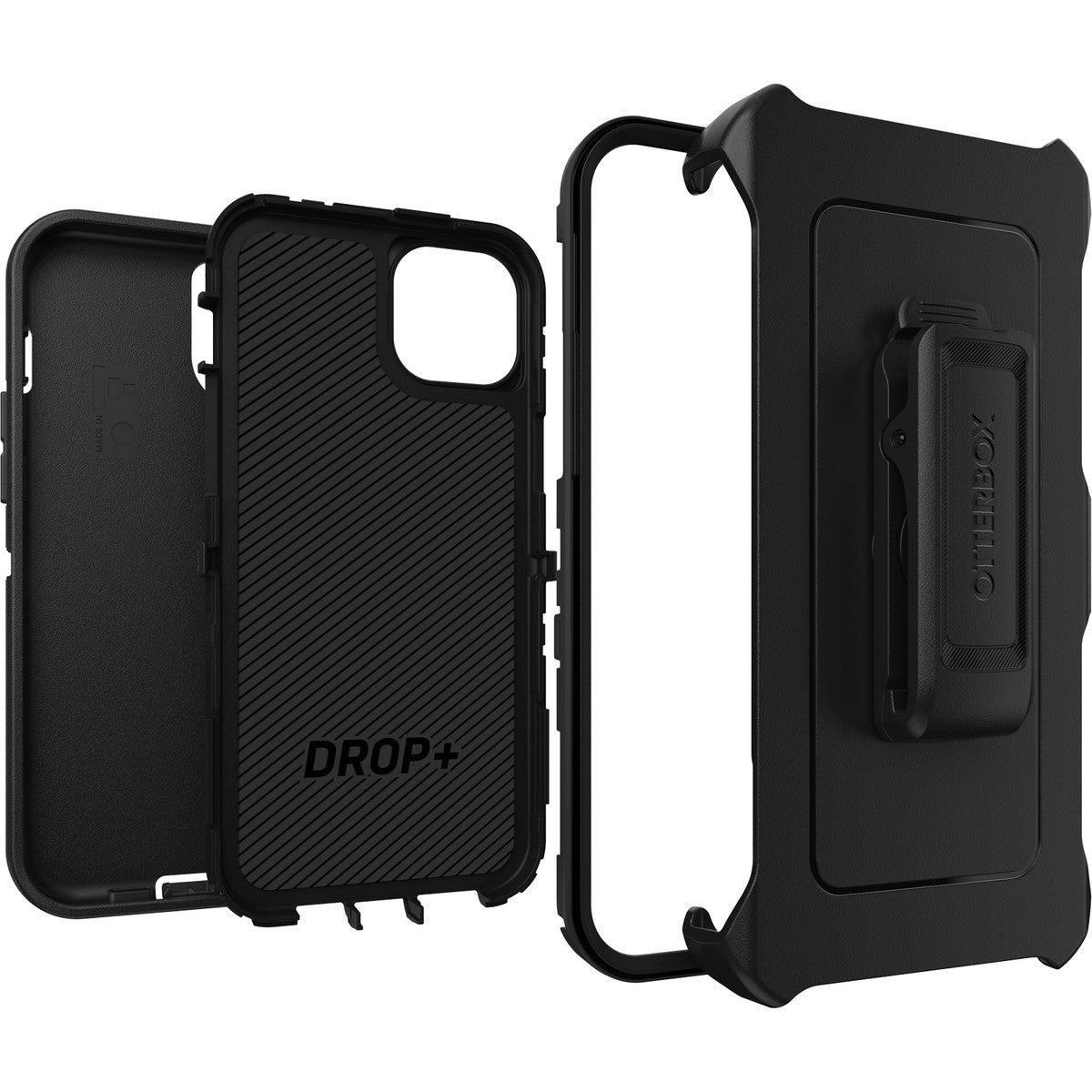 iPhone15Plusケース Defender 耐衝撃 MILスペック ブラック