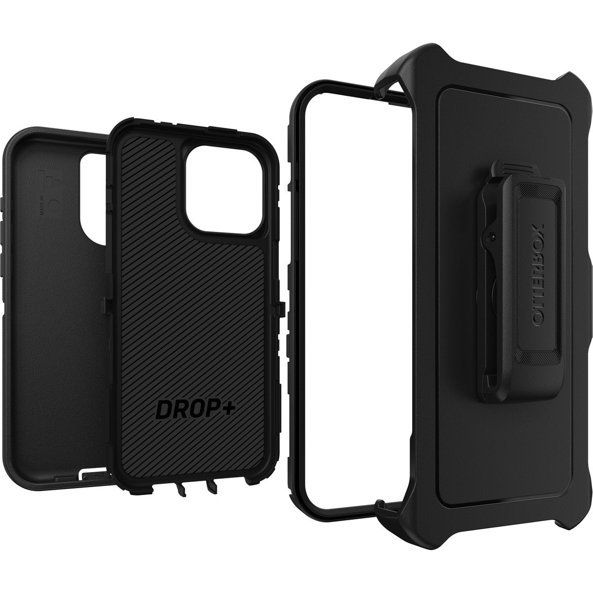 iPhone15ProMaxケース Defender 耐衝撃 MILスペック ブラック