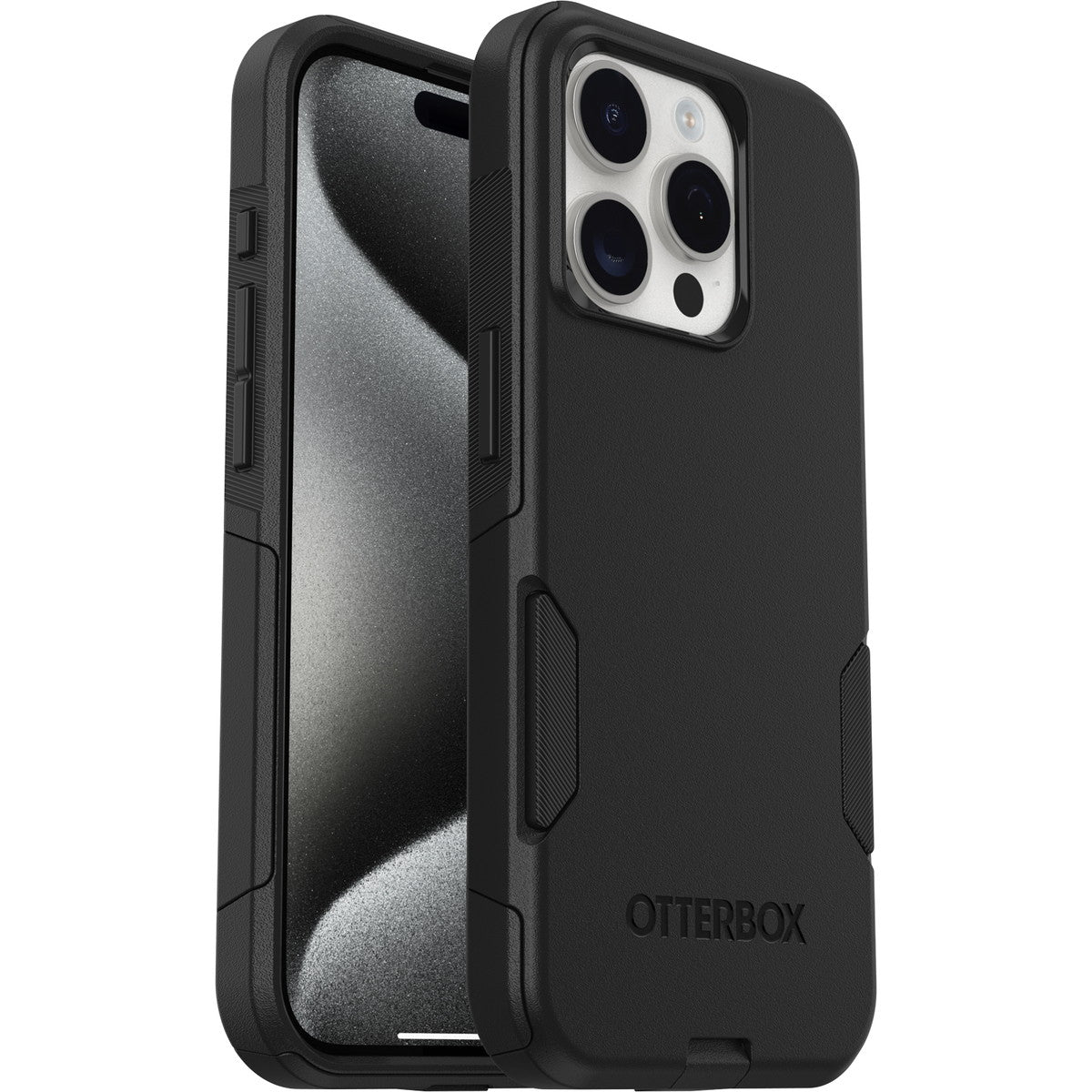 iPhone15Proケース Commuter 耐衝撃 ブラック
