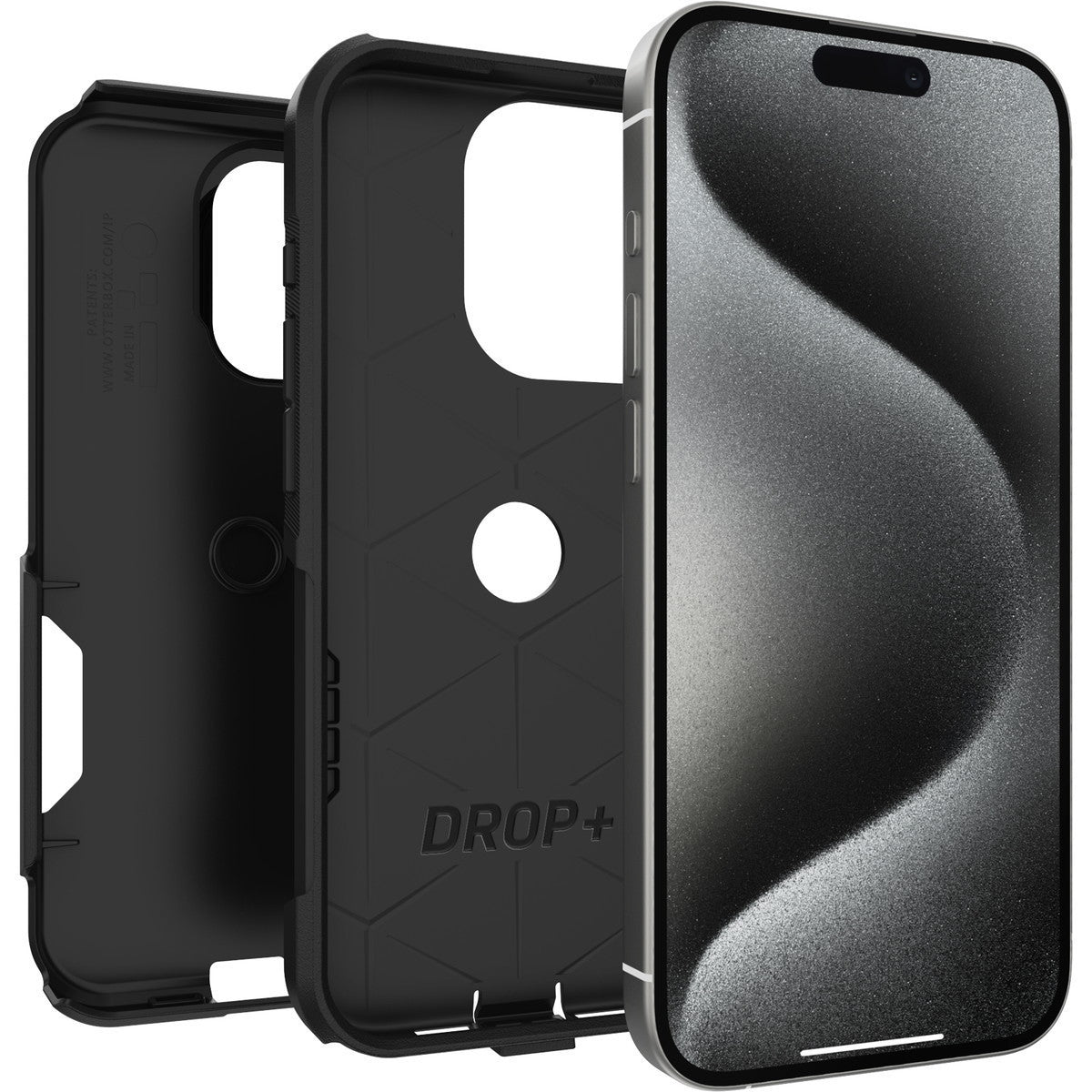 iPhone15Proケース Commuter 耐衝撃 ブラック