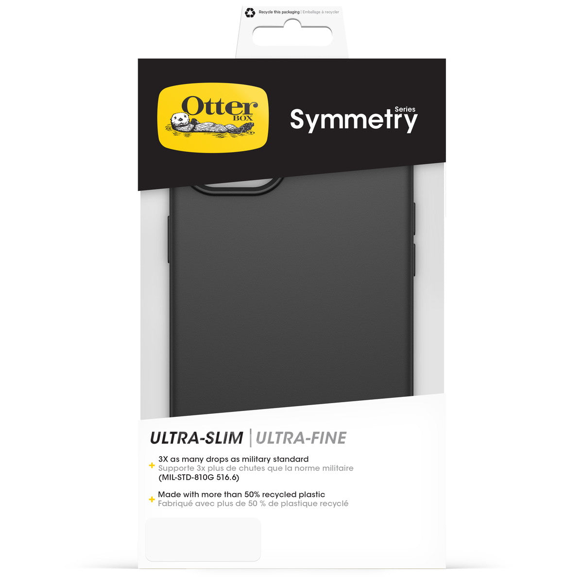 iPhone15Plusケース Symmetry 耐衝撃 MILスペック ブラック
