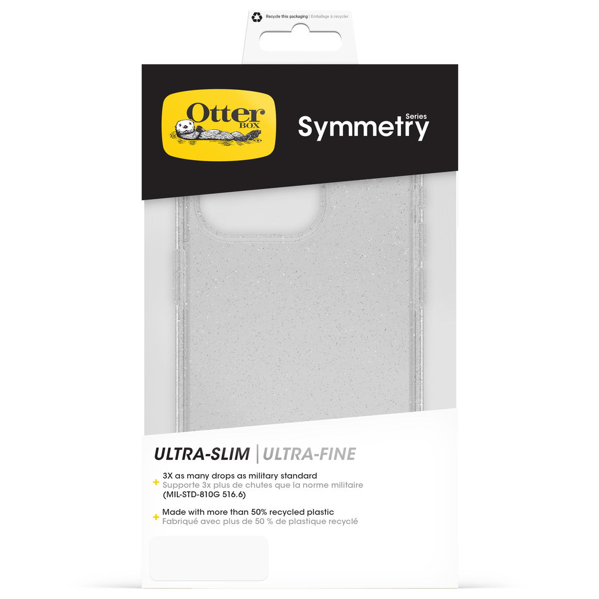 iPhone15Proケース Symmetry Clear 耐衝撃 MILスペック スターダストクリア