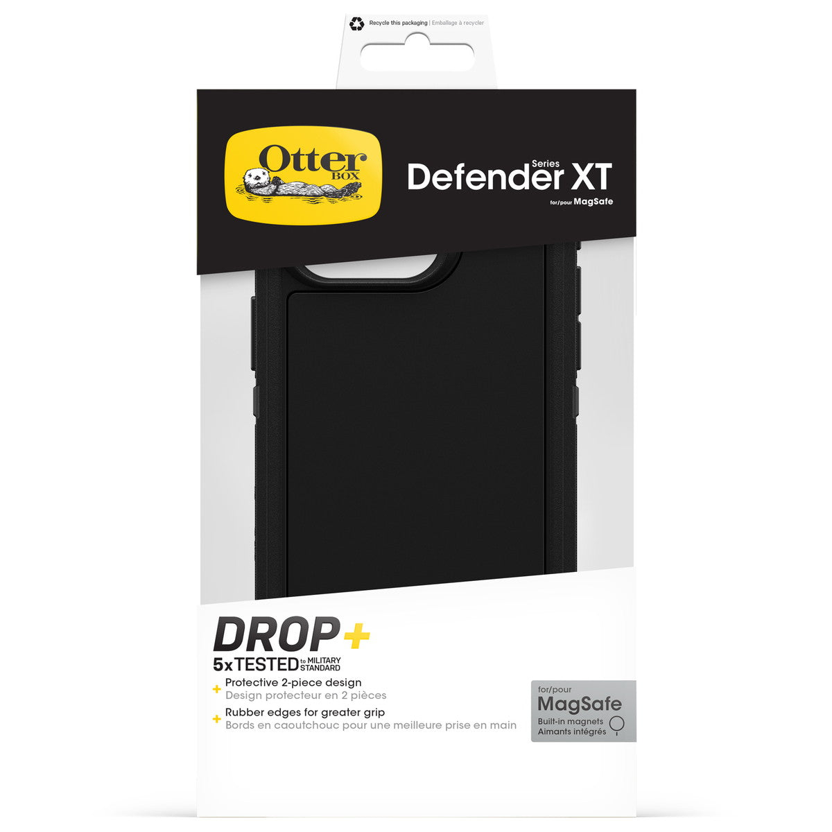 iPhone15Proケース Defender XT 耐衝撃 MILスペック MagSafe ブラック