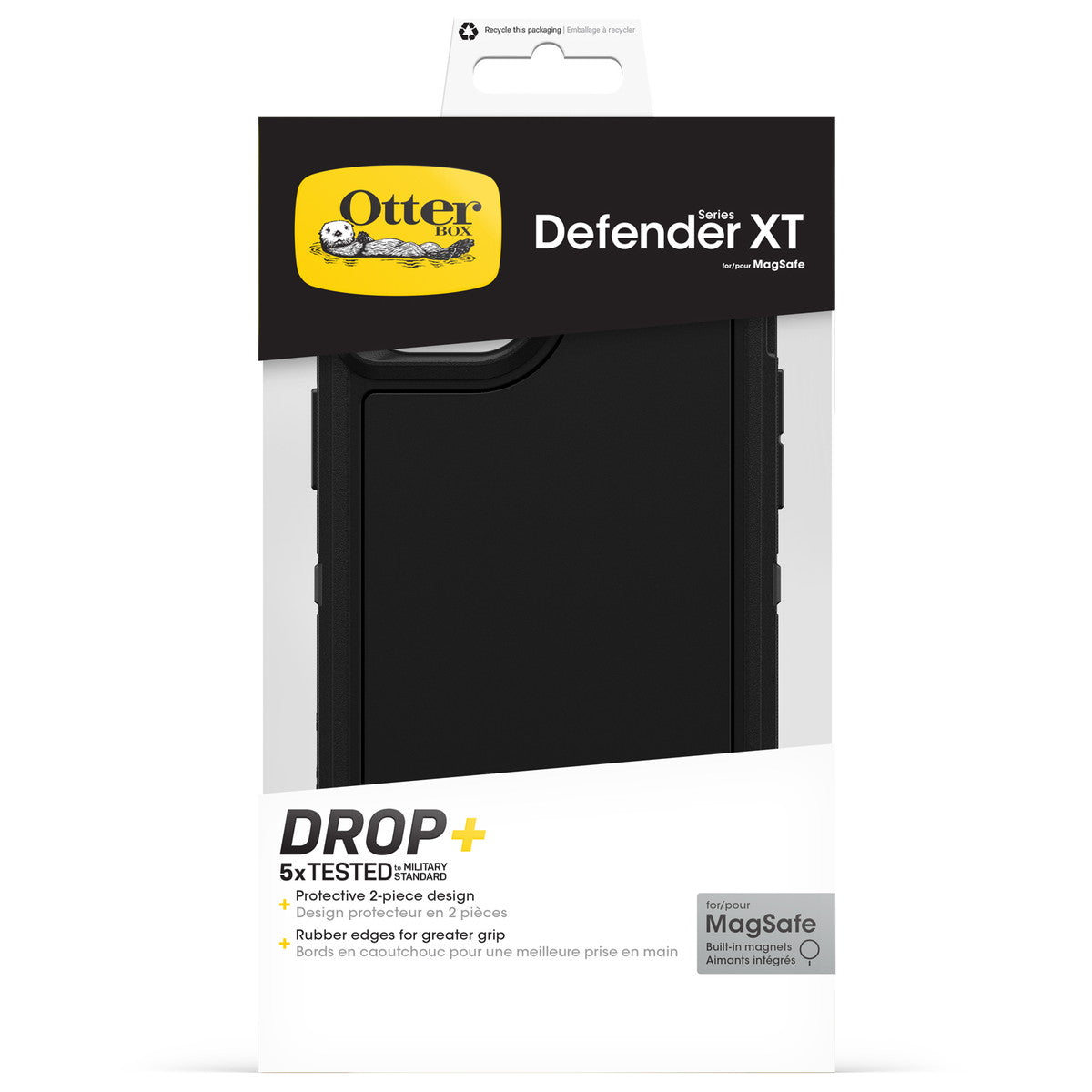 iPhone15Plusケース Defender XT 耐衝撃 MILスペック MagSafe ブラック