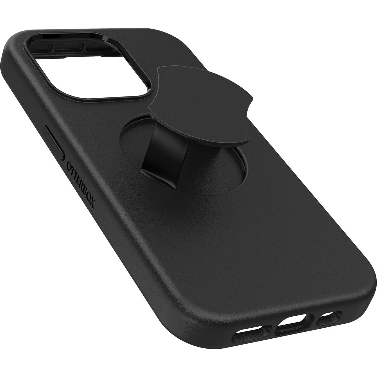 iPhone15Proケース OtterGrip Symmetry 耐衝撃 MILスペック グリップ付 MagSafe ブラック