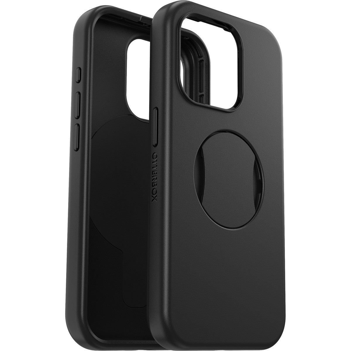 iPhone15Proケース OtterGrip Symmetry 耐衝撃 MILスペック グリップ付 MagSafe ブラック