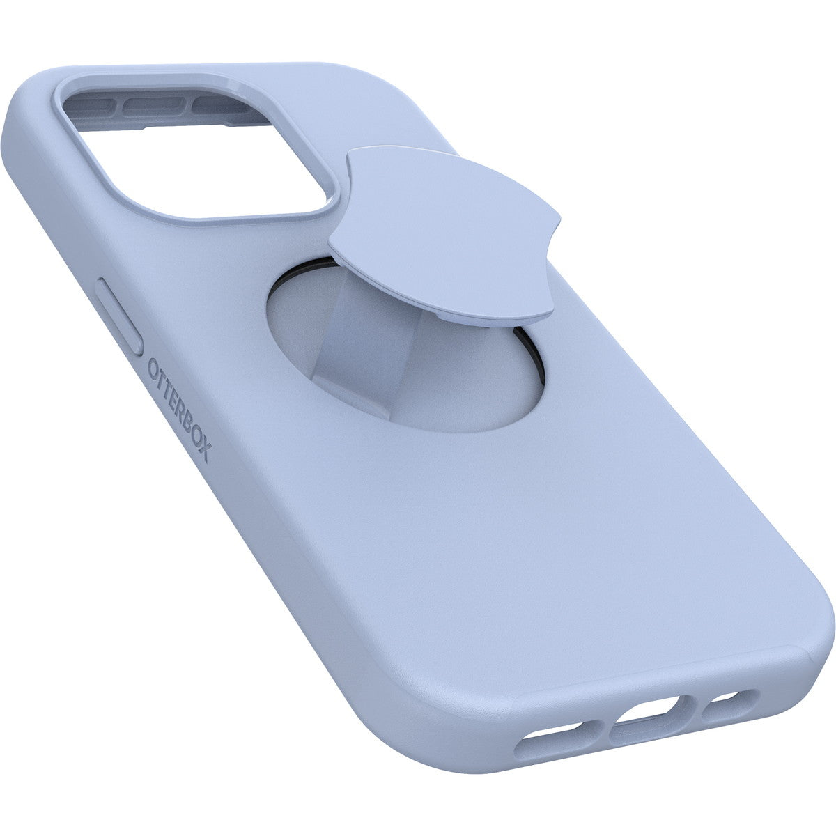 iPhone15Proケース OtterGrip Symmetry 耐衝撃 MILスペック グリップ付 MagSafe ブルー