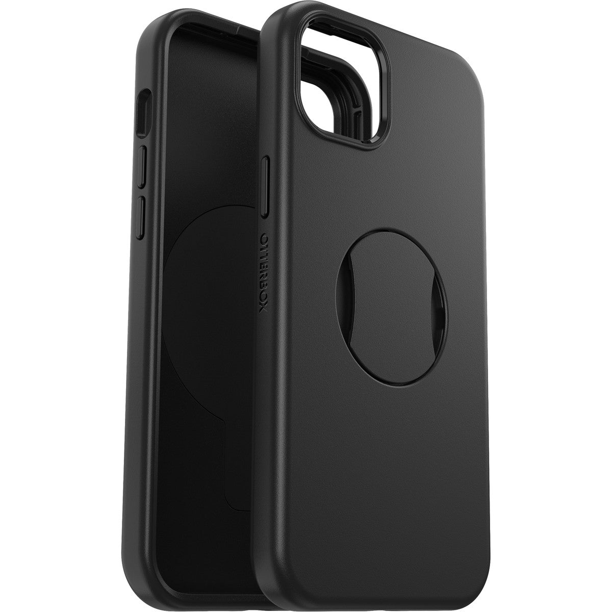iPhone15Plusケース OtterGrip Symmetry 耐衝撃 MILスペック グリップ付 MagSafe ブラック