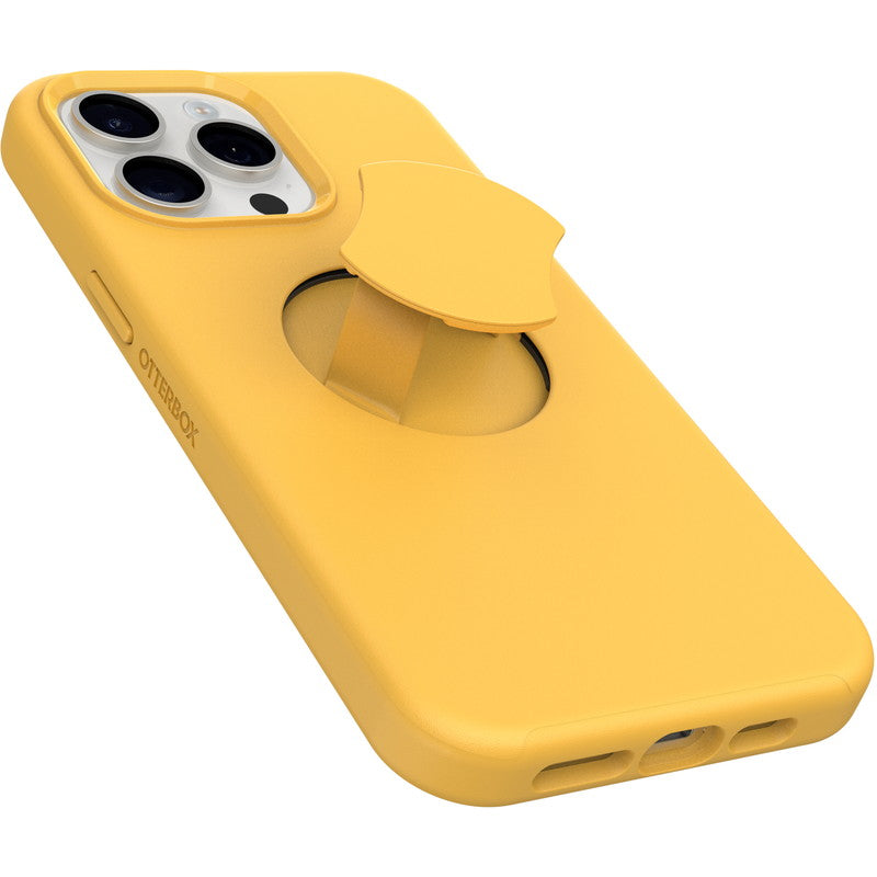iPhone15ProMaxケース OtterGrip Symmetry 耐衝撃 MILスペック グリップ付 MagSafe アスペングリーム