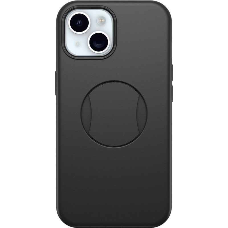 iPhone15ケース OtterGrip Symmetry 耐衝撃 MILスペック グリップ付 MagSafe ブラック