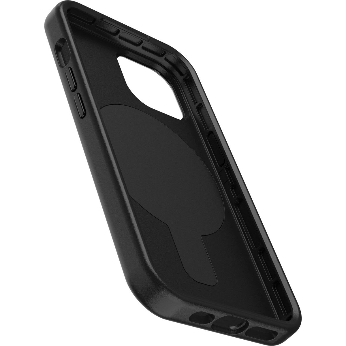 iPhone15ケース OtterGrip Symmetry 耐衝撃 MILスペック グリップ付 MagSafe ブラック