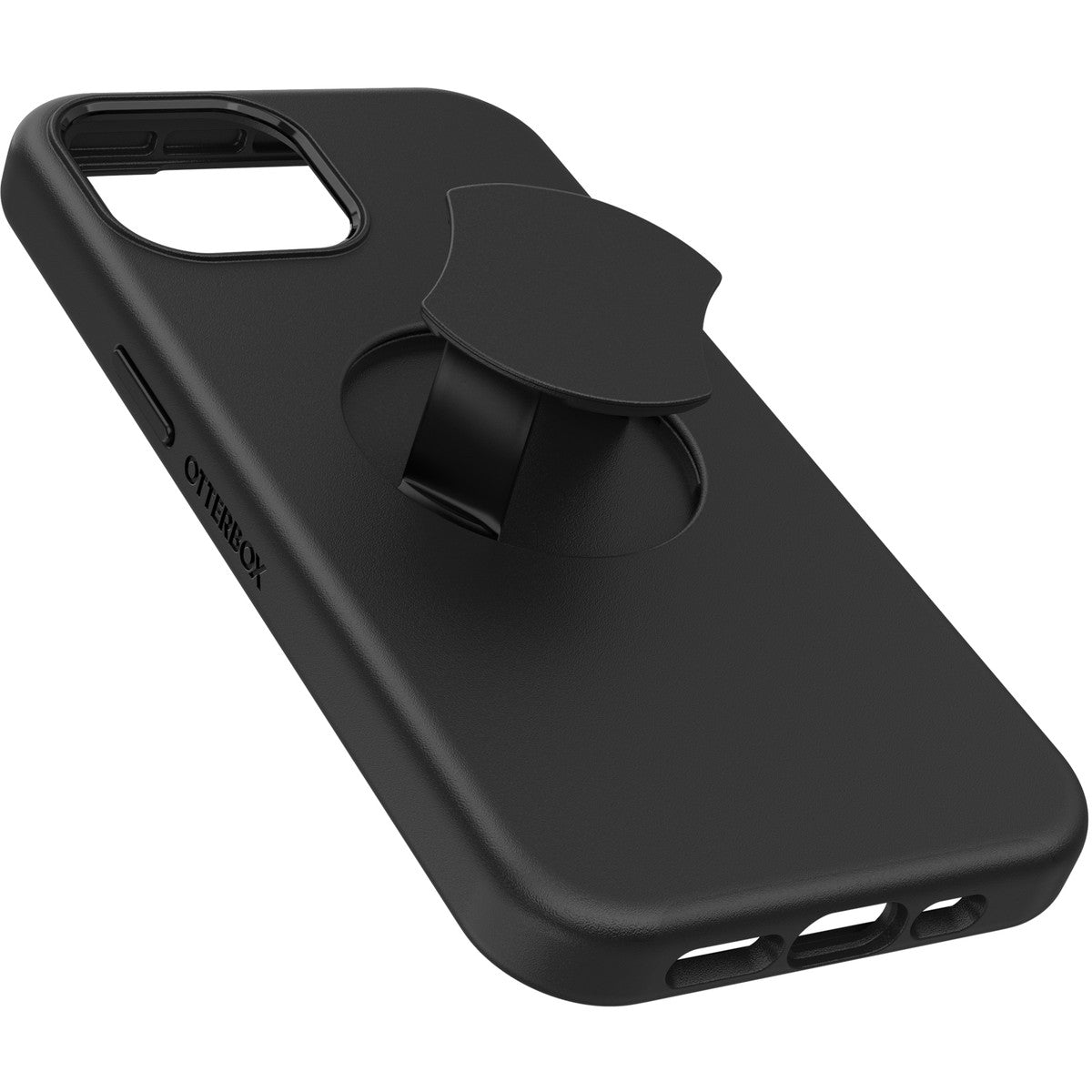 iPhone15ケース OtterGrip Symmetry 耐衝撃 MILスペック グリップ付 MagSafe ブラック
