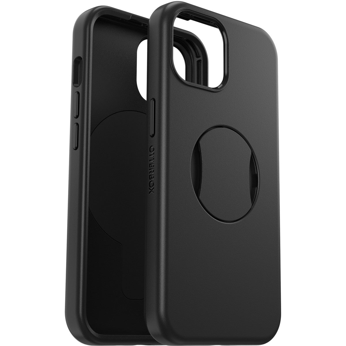 iPhone15ケース OtterGrip Symmetry 耐衝撃 MILスペック グリップ付 MagSafe ブラック