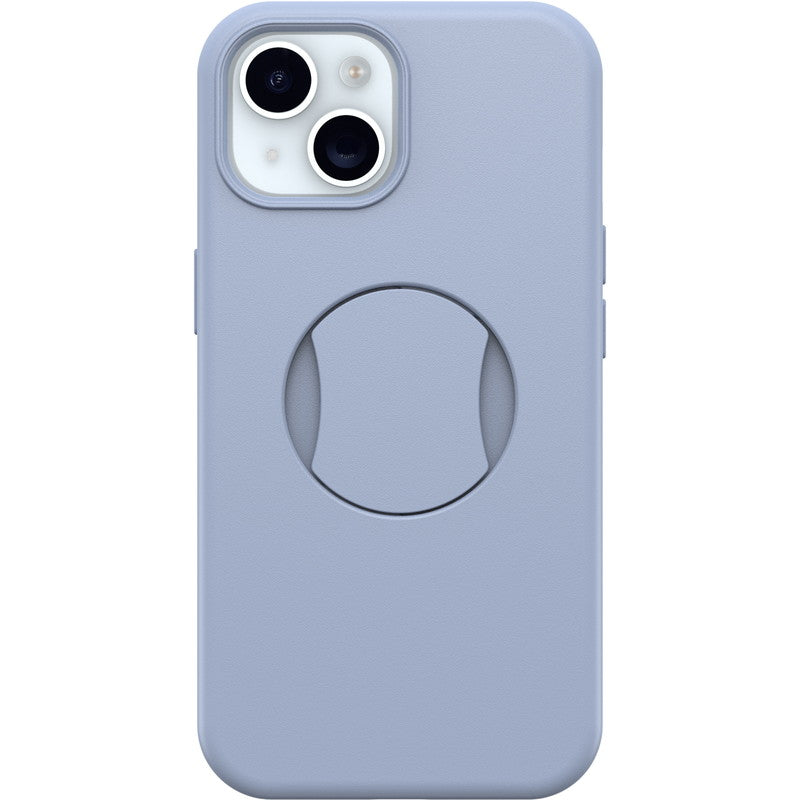 iPhone15ケース OtterGrip Symmetry 耐衝撃 MILスペック グリップ付 MagSafe ブルー