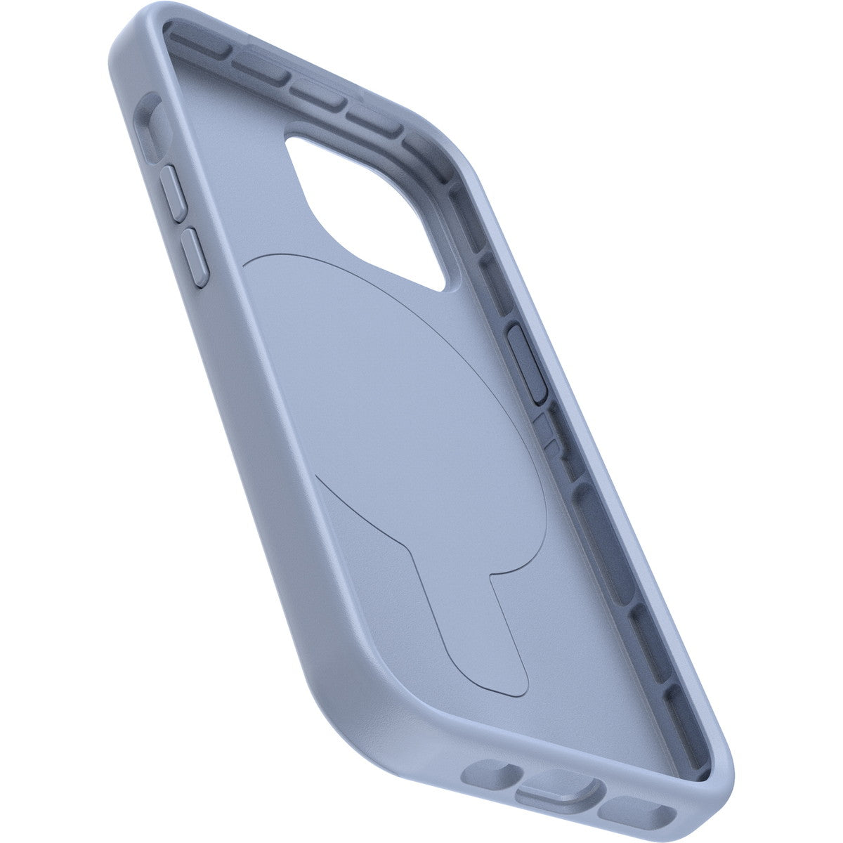 iPhone15ケース OtterGrip Symmetry 耐衝撃 MILスペック グリップ付 MagSafe ブルー