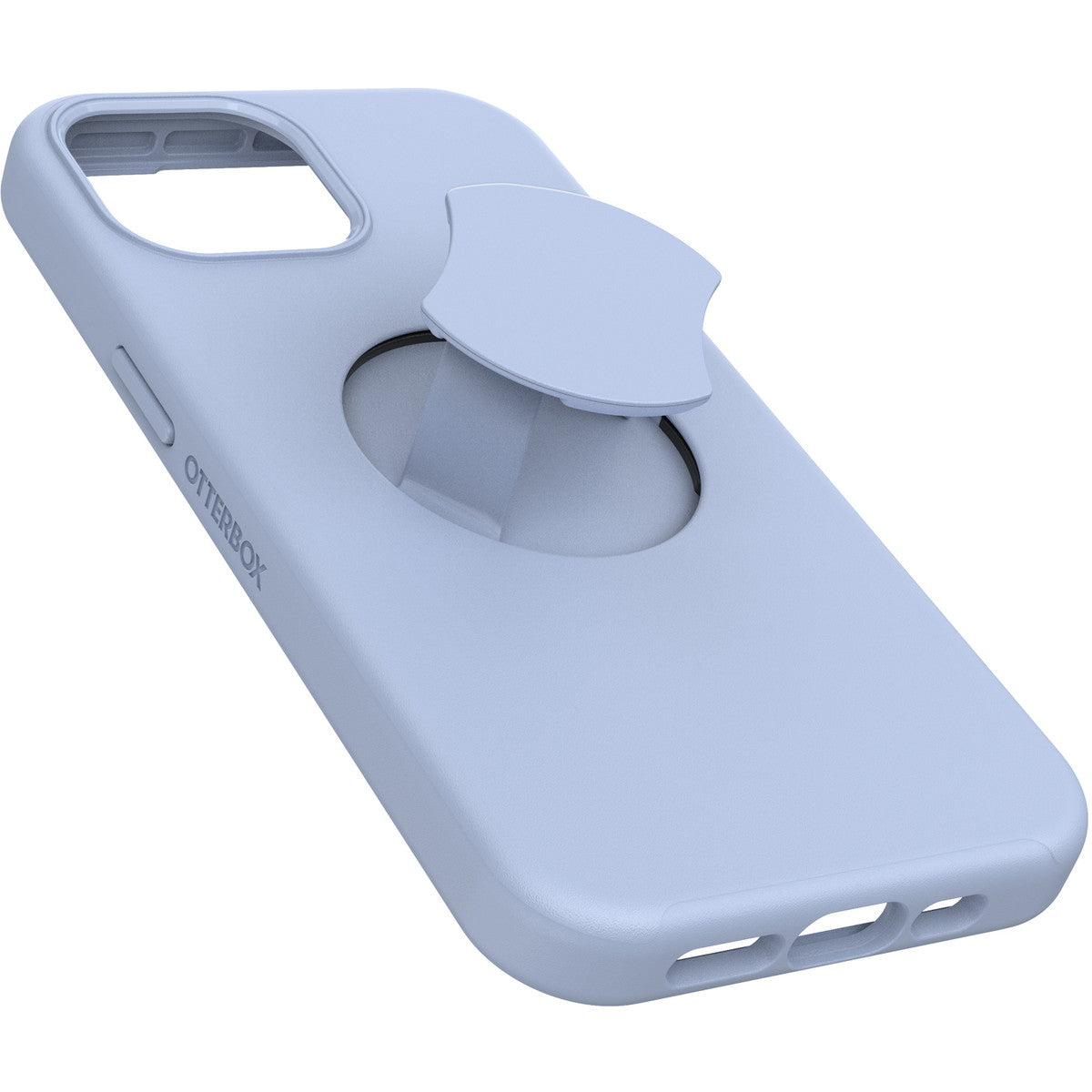 iPhone15ケース OtterGrip Symmetry 耐衝撃 MILスペック グリップ付 MagSafe ブルー
