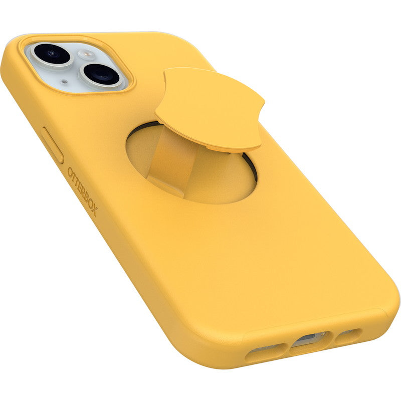 iPhone15ケース OtterGrip Symmetry 耐衝撃 MILスペック グリップ付 MagSafe アスペングリーム