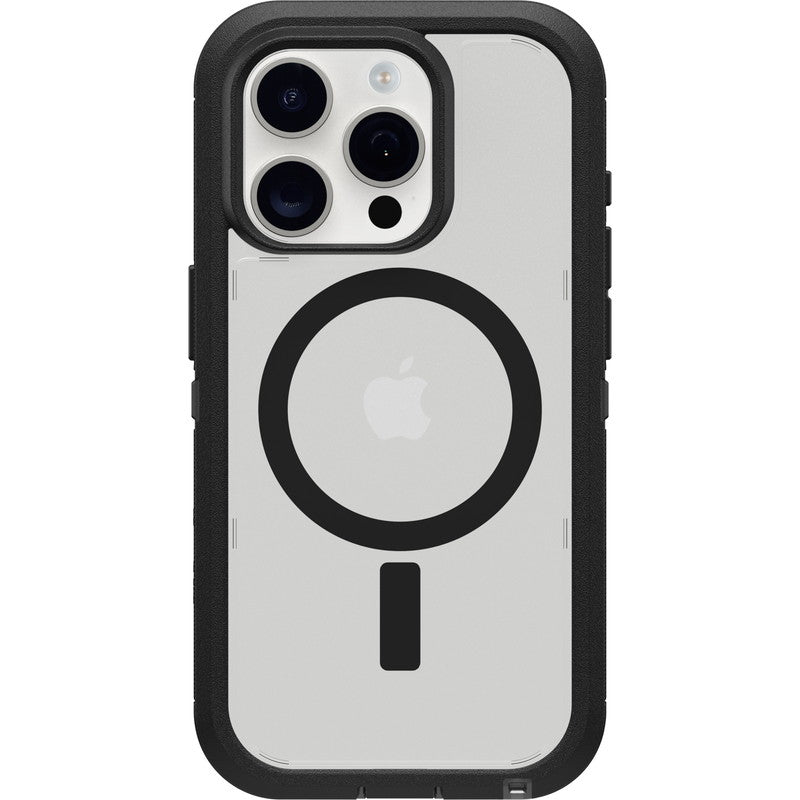 iPhone15Proケース Defender XT Clear 耐衝撃 MILスペック MagSafe ダークサイド