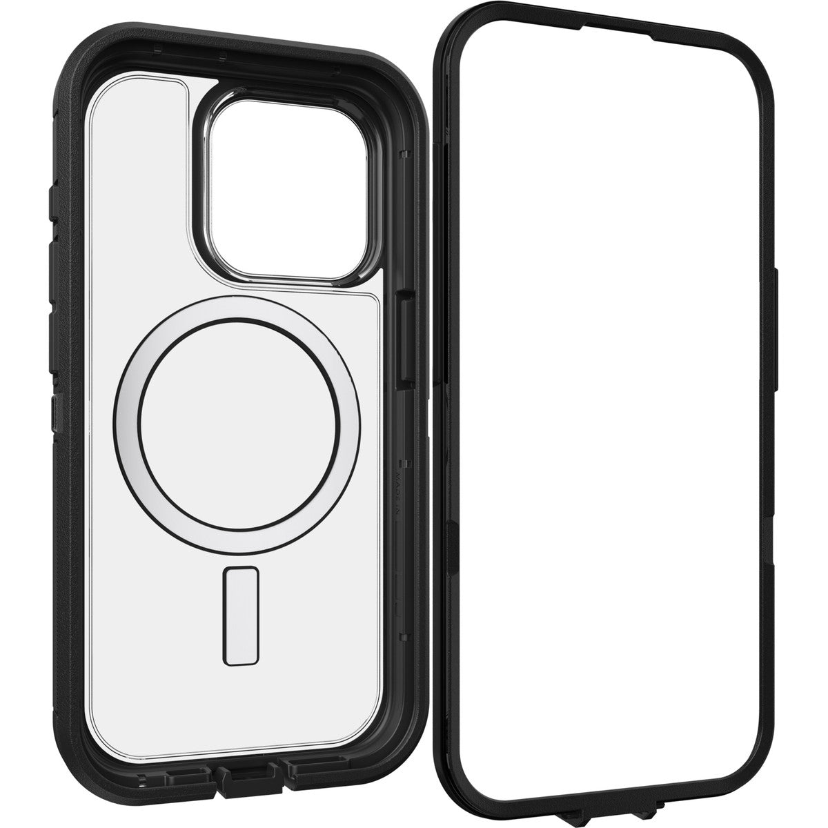 iPhone15Proケース Defender XT Clear 耐衝撃 MILスペック MagSafe ダークサイド