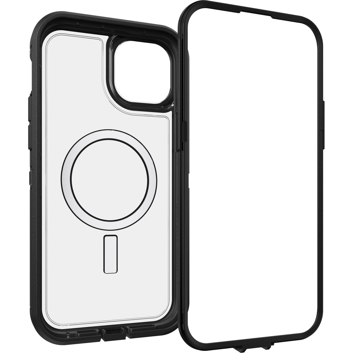 iPhone15Plusケース Defender XT Clear 耐衝撃 MILスペック MagSafe ダークサイド