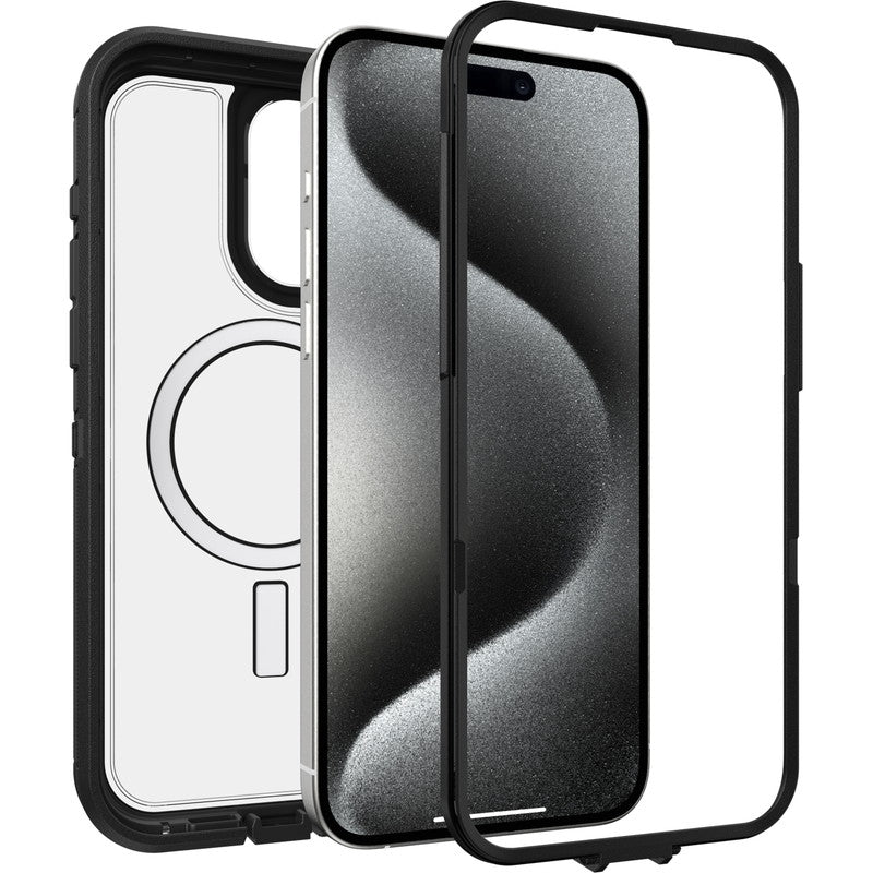 iPhone15ProMaxケース Defender XT Clear 耐衝撃 MILスペック MagSafe ダークサイド