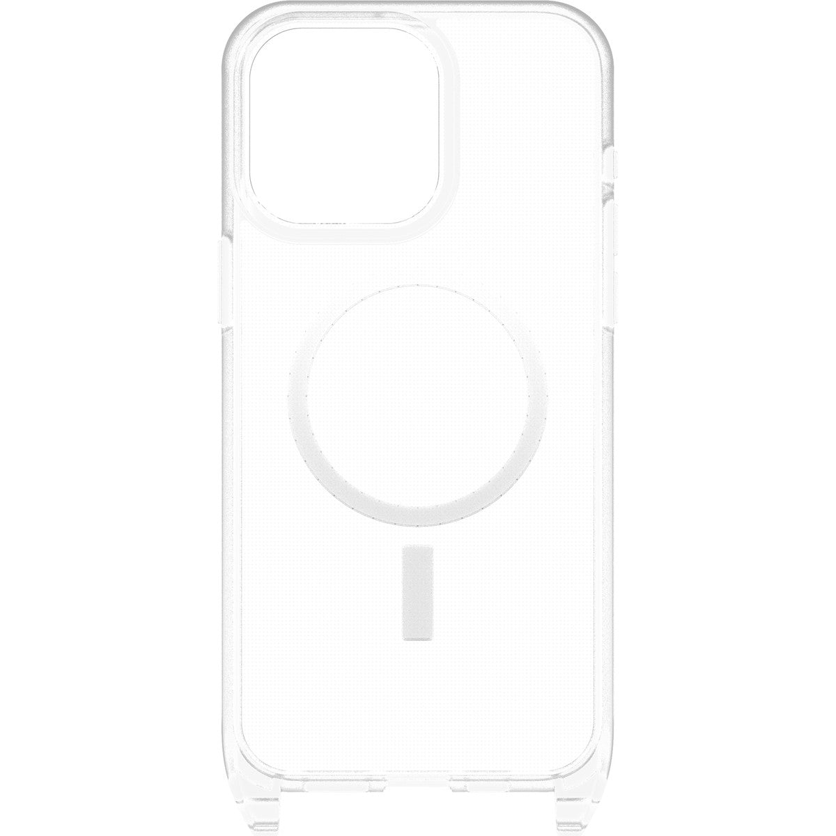 iPhone15ProMaxケース React Necklace 耐衝撃 MILスペック MagSafe ストラップ可 クリア