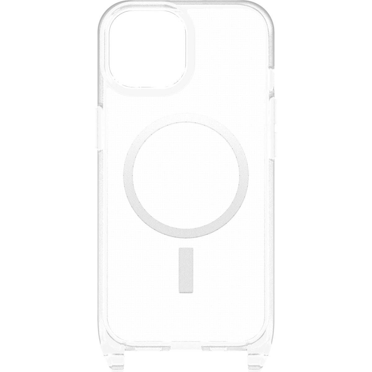 iPhone15ケース React Necklace 耐衝撃 MILスペック MagSafe ストラップ可 クリア