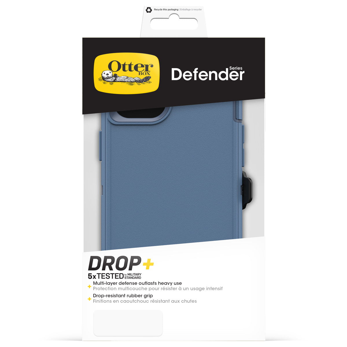 iPhone15Plusケース Defender 耐衝撃 MILスペック ベビーブルージーンズ