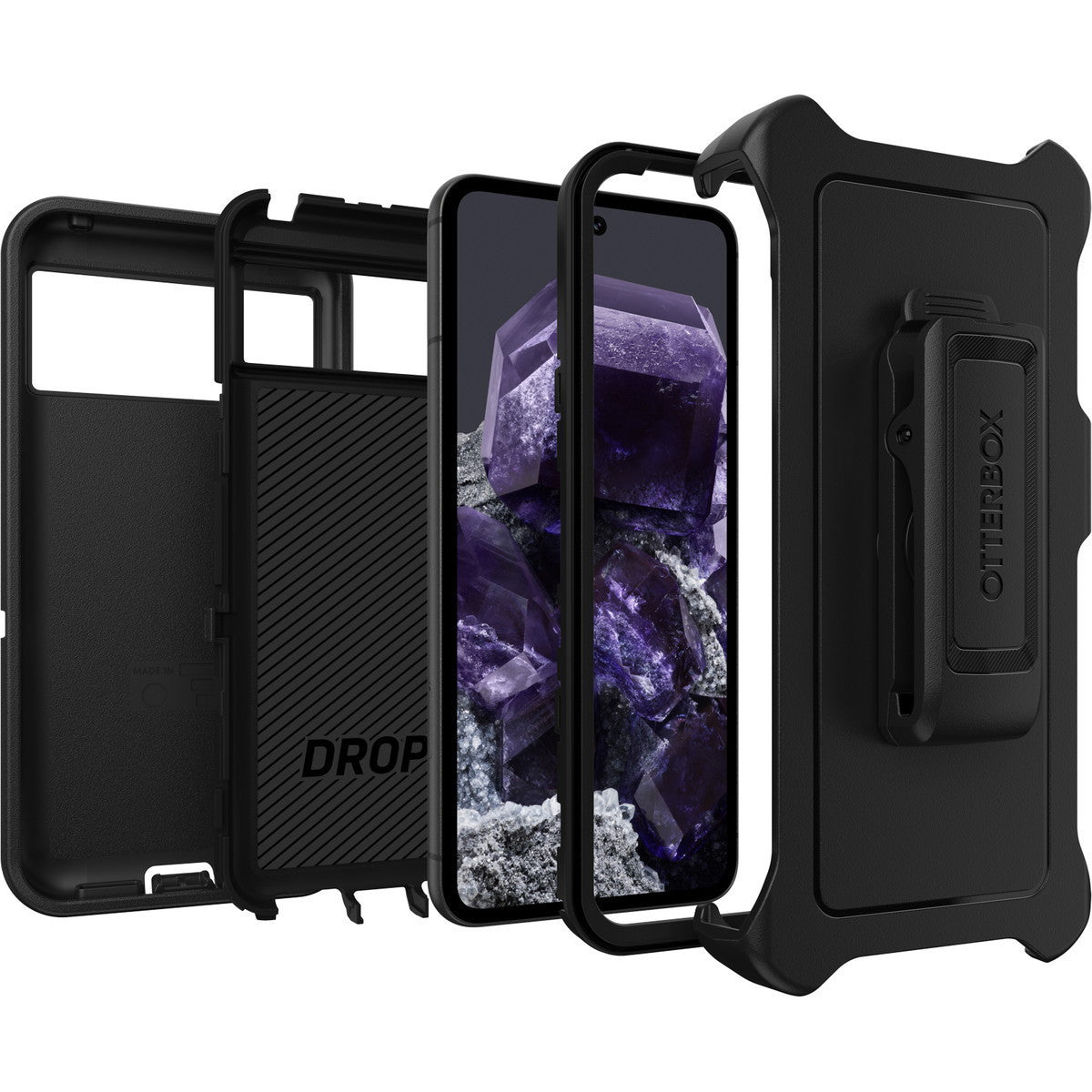 GooglePixel8ケース Defender 耐衝撃 ブラック