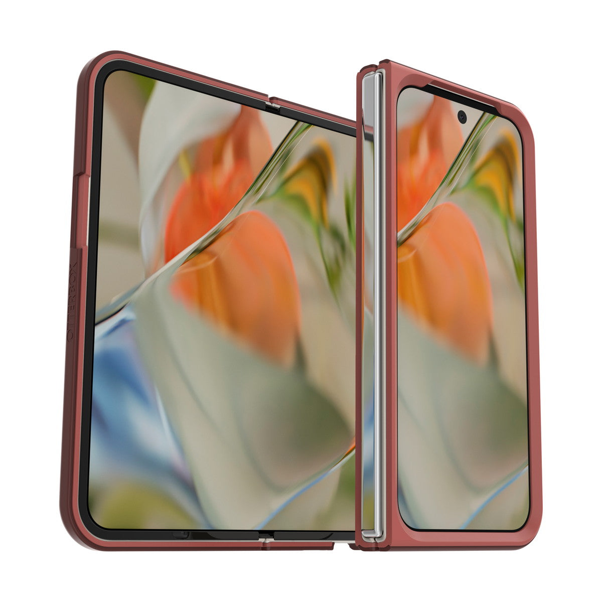GooglePixel9ProFoldケース Thin Flex 耐衝撃 レッドクレイ