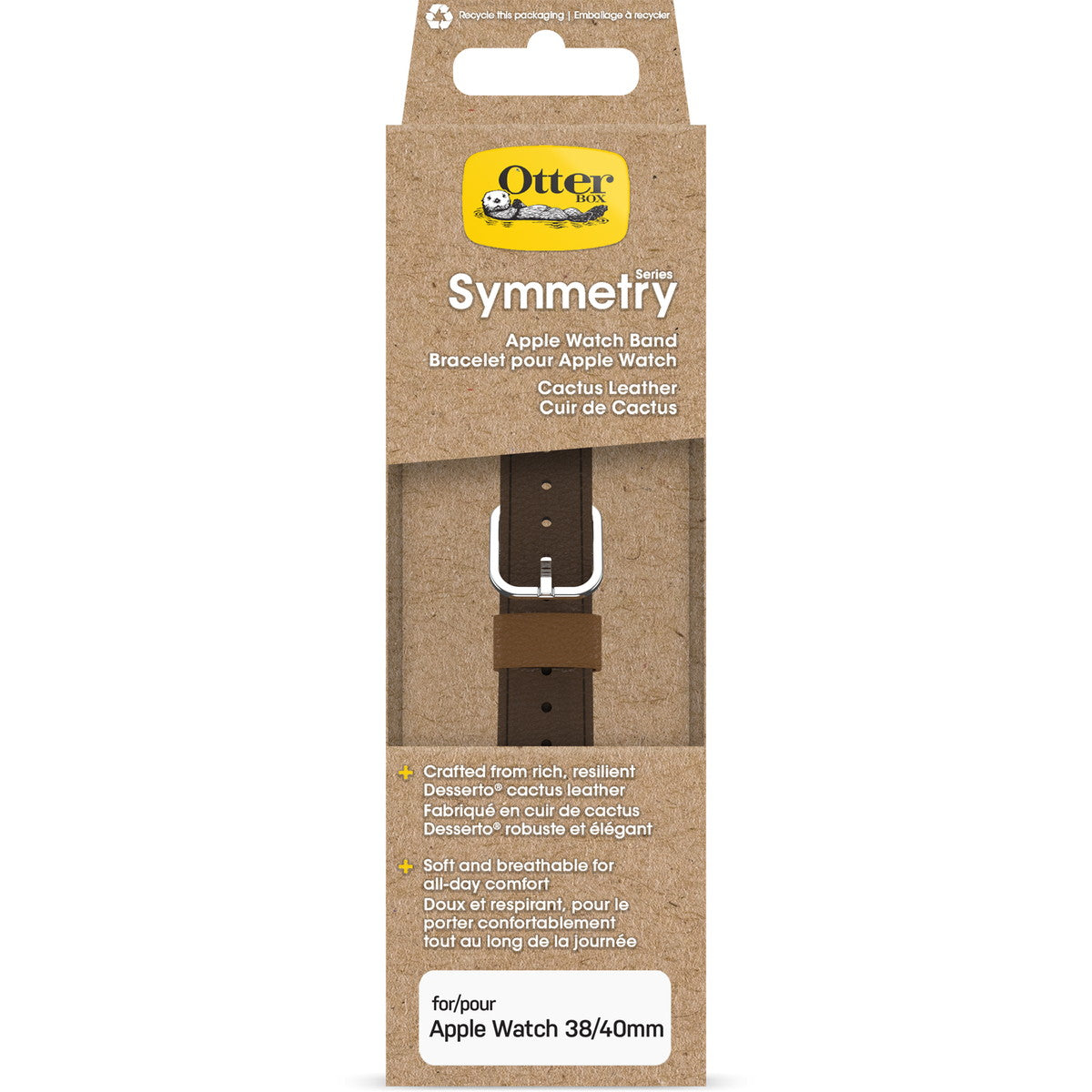 AppleWatchバンド カクタスレザー(42/41/40/38mm) ブラウン