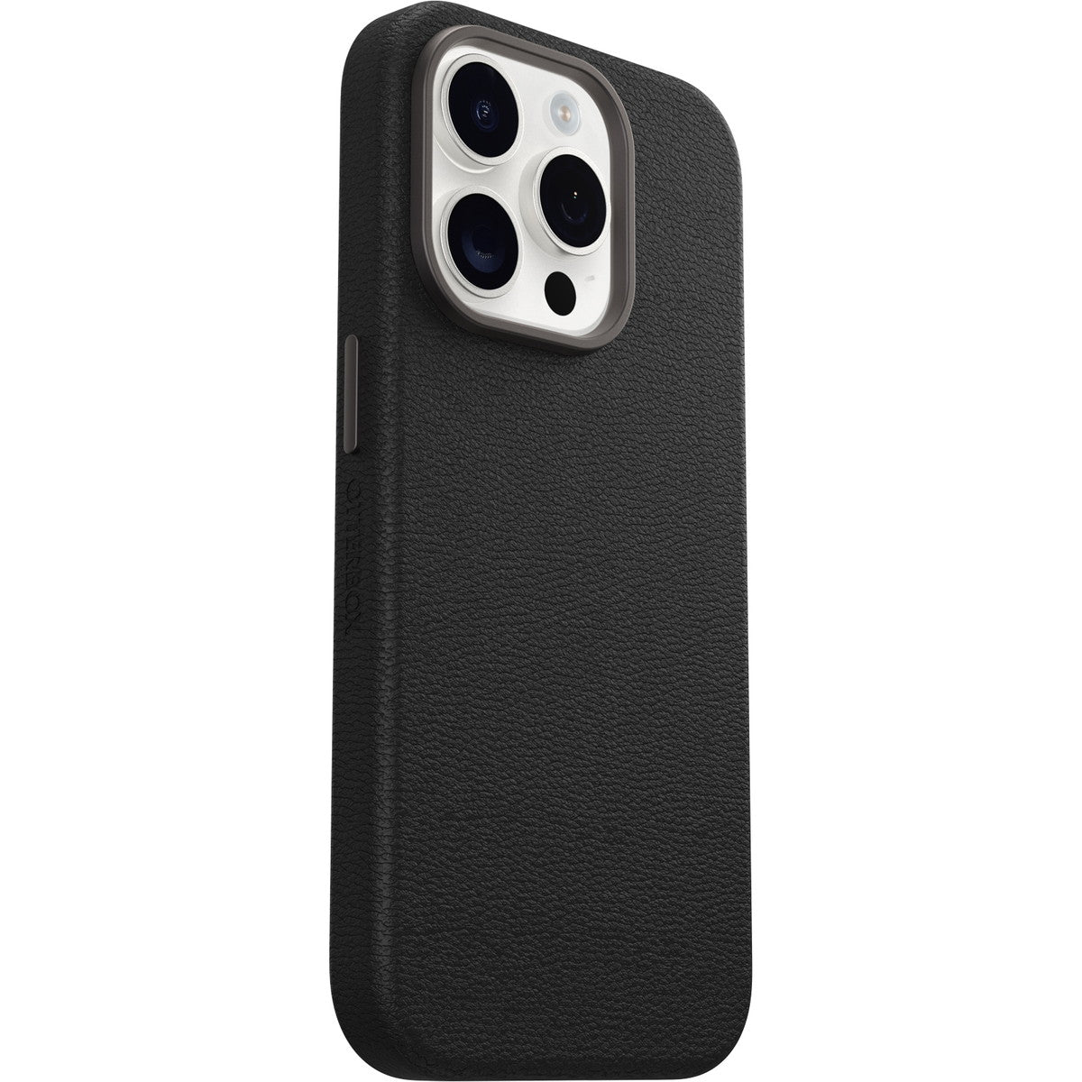 iPhone15Proケース Symmetry Cactus Leather Noir Ash ブラック