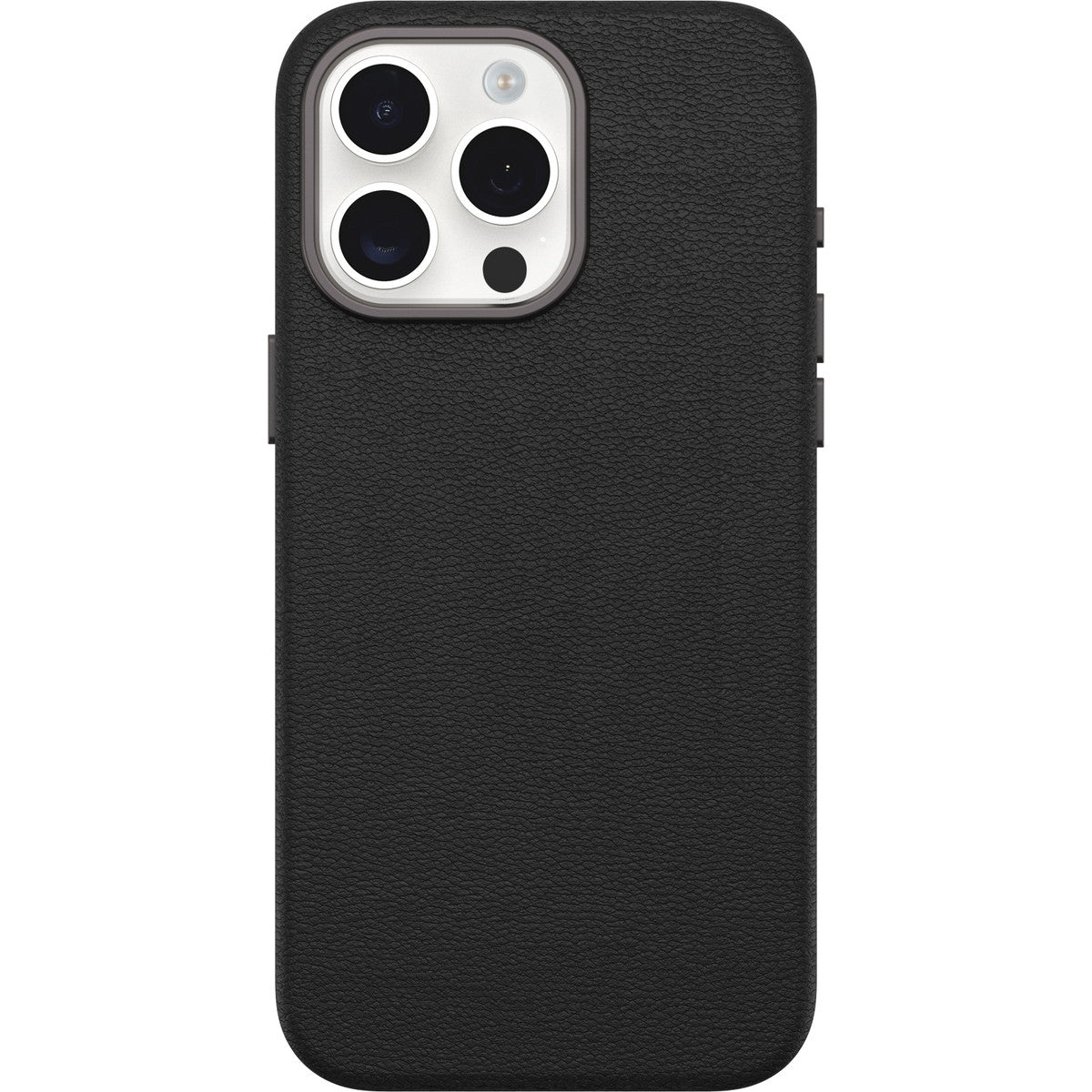iPhone15ProMaxケース Symmetry Cactus Leather Noir Ash ブラック